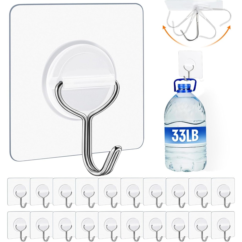 Heavy Duty Adhesive Wall Hooks - Home Improvement Kitchen ulasan dan harga