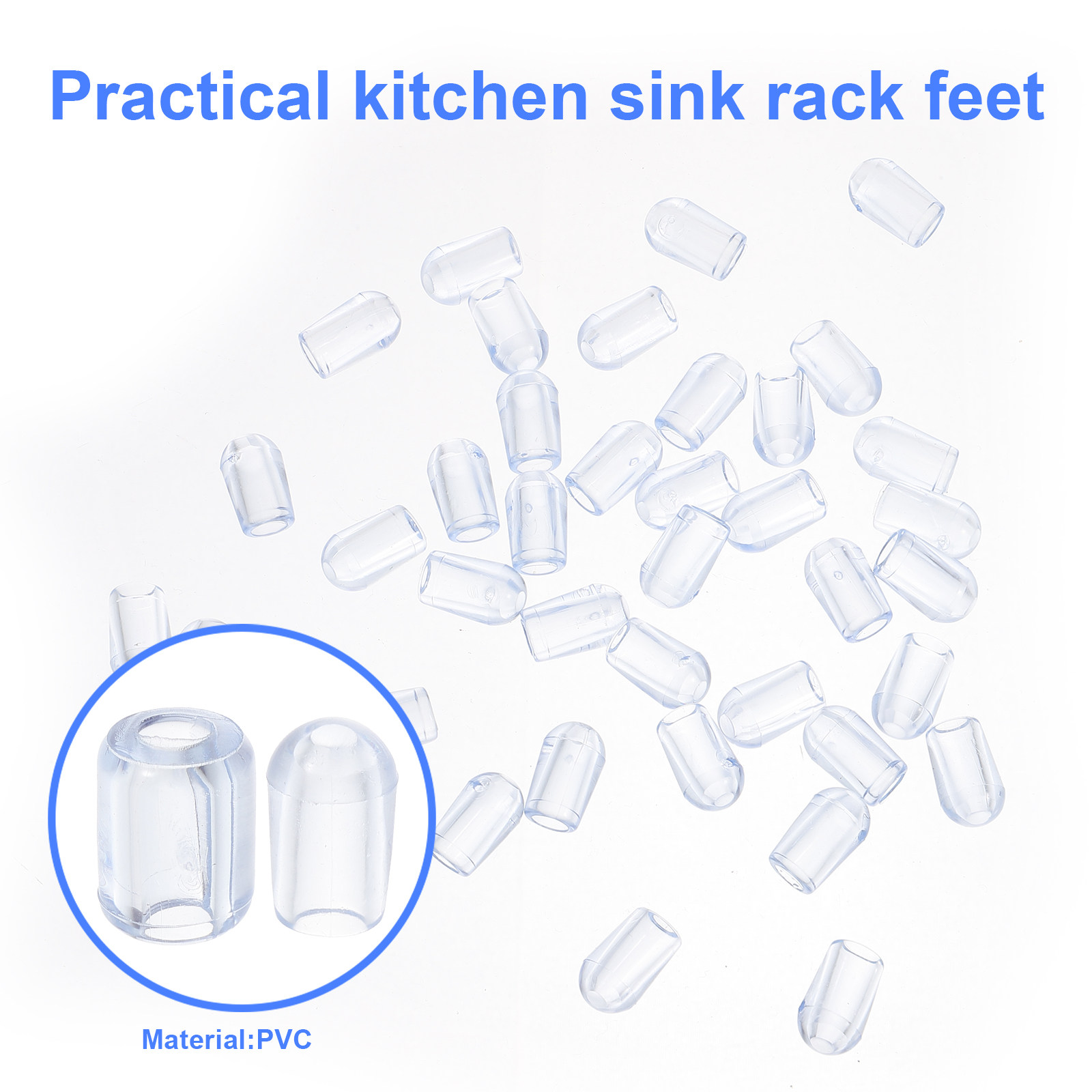 80Pcs Kitchen Sink Grid Feet P - Home Improvement Kitchen ulasan dan harga