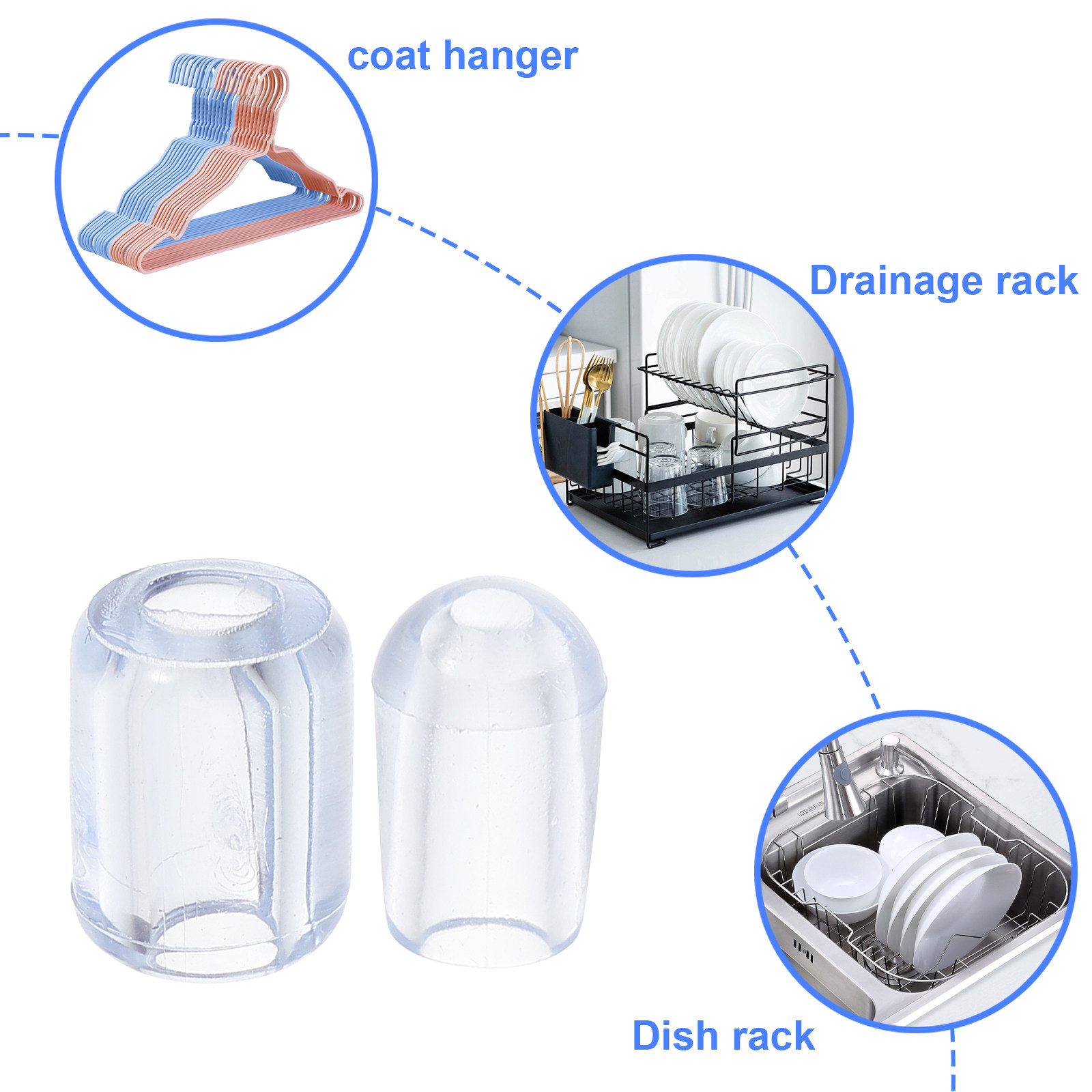 80Pcs Kitchen Sink Grid Feet P - Home Improvement Kitchen ulasan dan harga