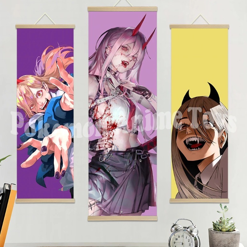 Chainsaw Man Anime Poster Wood - Home Improvement Tv Show ulasan dan harga