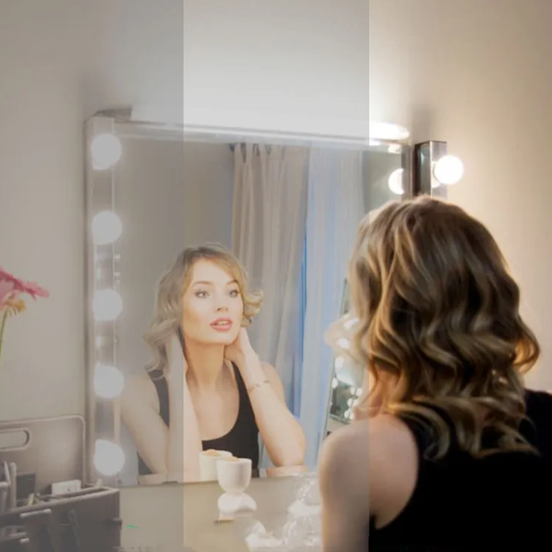 LED Mirror Makeup Mirror w/Lig - Home Improvement Show ulasan dan harga