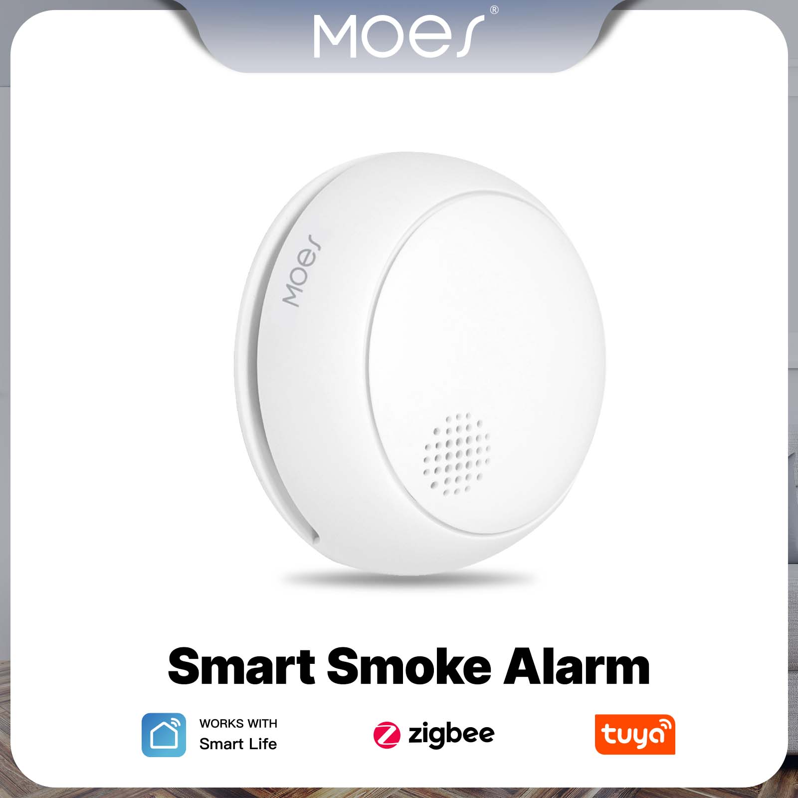 MOES ZigBee Smart Smoke Alarm  - Home Improvement Kitchen ulasan dan harga